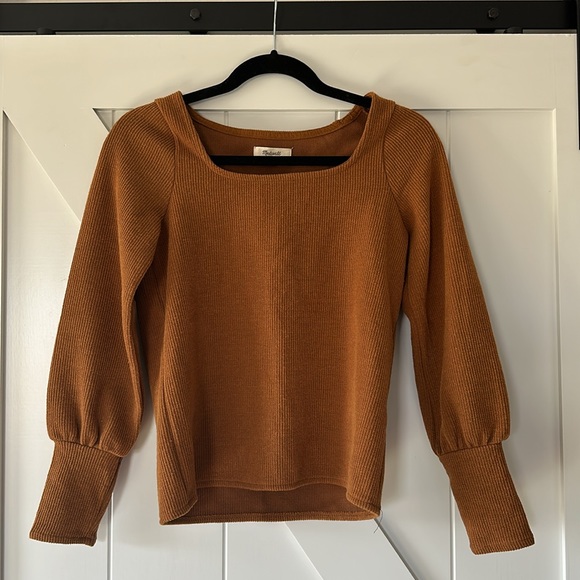 Madewell ottoman sqaure neck in autumn - Picture 7 of 16